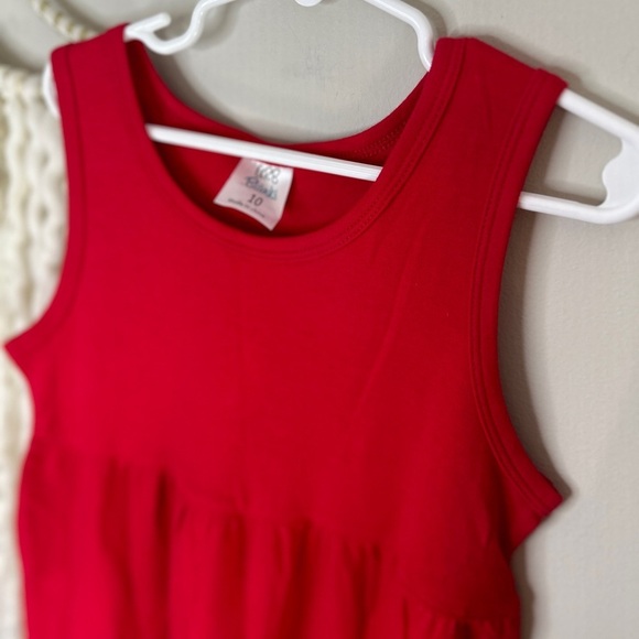 10 BB blanks Boutique Ruffle Dress Red - Picture 3 of 3